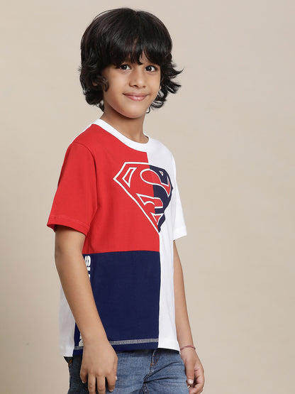 Superman Multi Color Tshirt For Boys