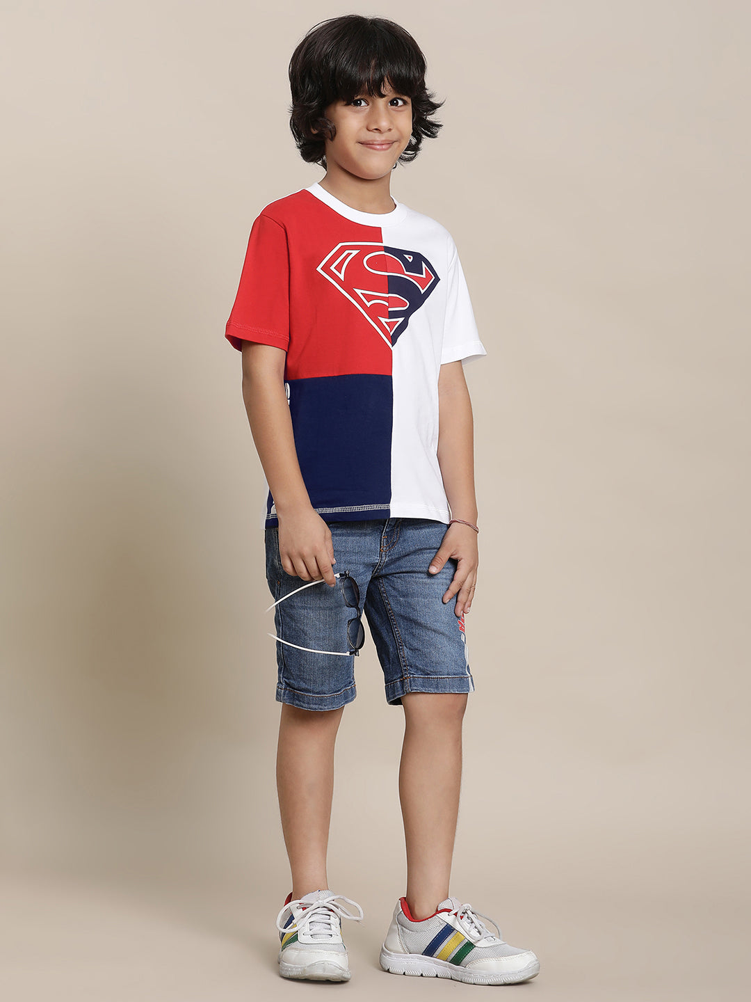 Superman Multi Color Tshirt For Boys