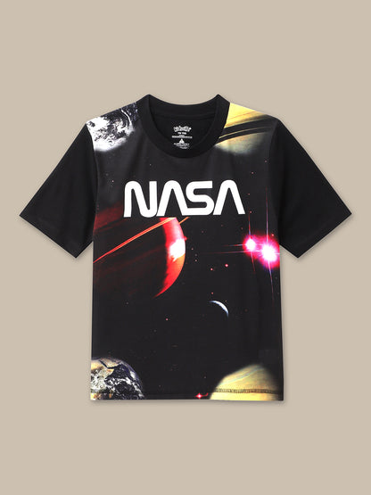 Nasa Black Tshirt For Boys