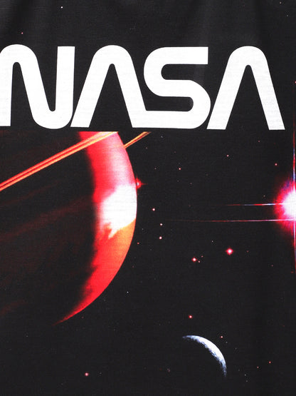 Nasa Black Tshirt For Boys