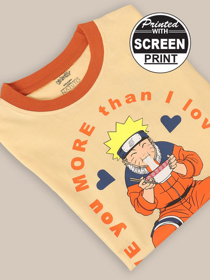 Naruto Beige Tshirt For Boys