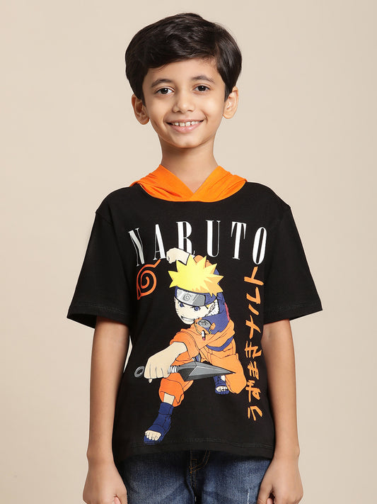 Naruto Black Tshirt For Boys