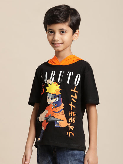 Naruto Black Tshirt For Boys