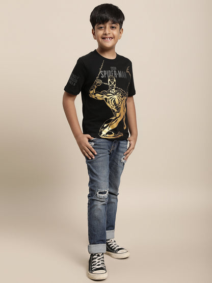 Spiderman Black Tshirt For Boys