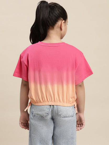 Barbie Pink Boxy Fit Tshirt For Girls