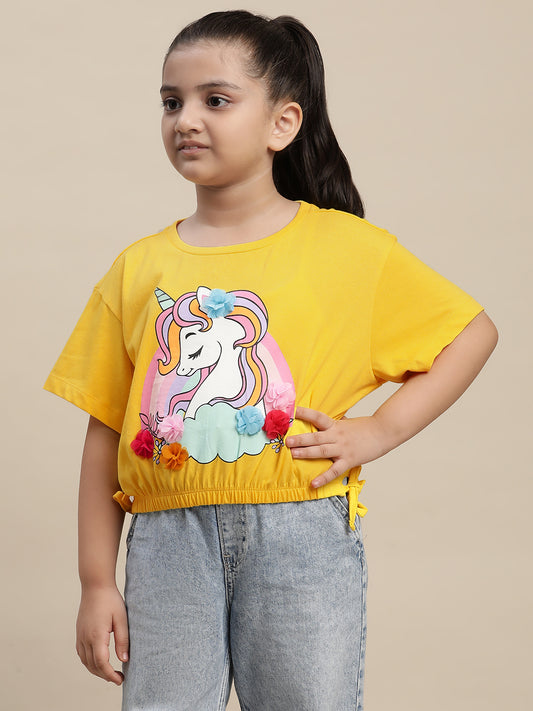 Yellow Tshirt For Girls