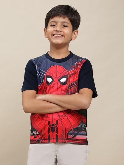 Spiderman Blue Tshirt For Boys