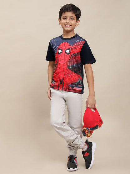 Spiderman Blue Tshirt For Boys