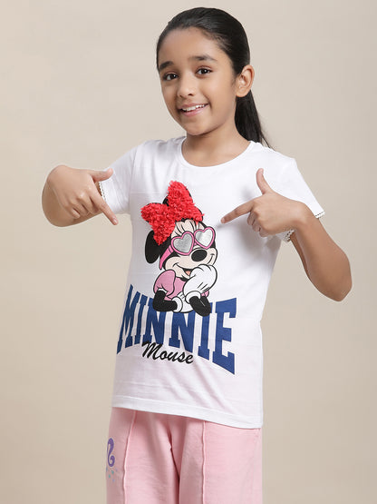 Mickey & Friends Regular Fit Tshirt For Girls