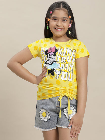 Mickey & Friends Regular Fit Tshirt For Girls