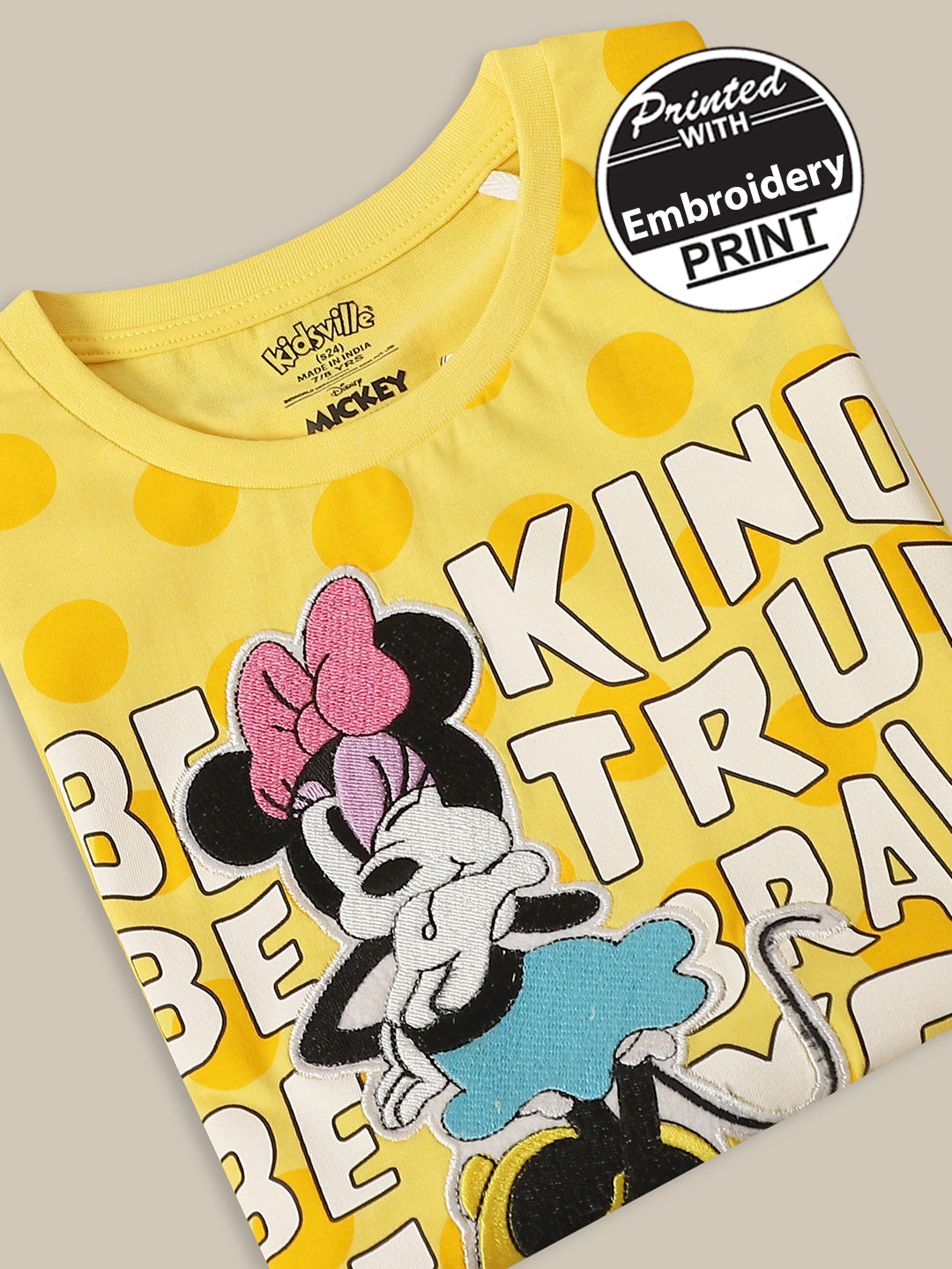 Mickey & Friends Regular Fit Tshirt For Girls