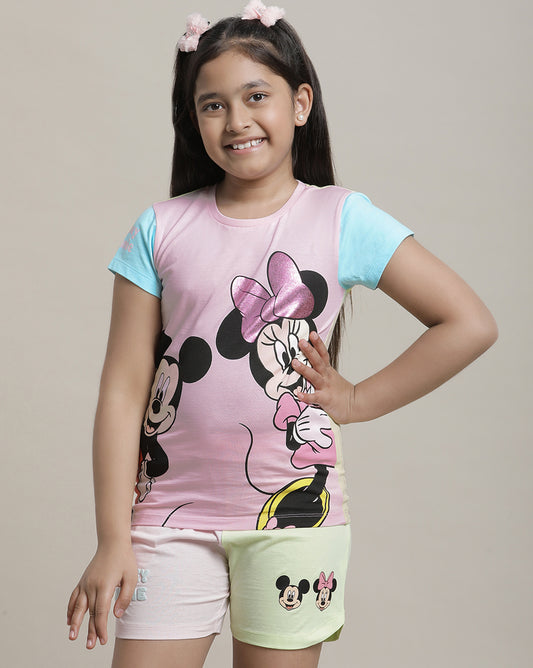 Mickey & Friends Regular Fit Tshirt For Girls