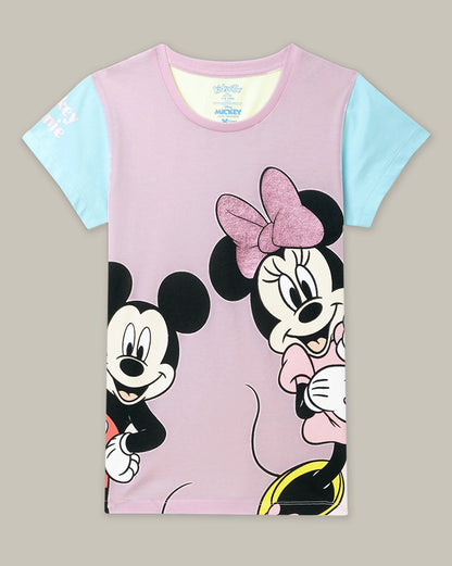 Mickey & Friends Regular Fit Tshirt For Girls