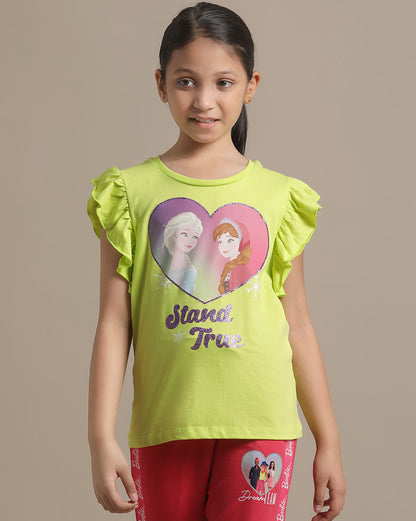 Frozen Regular Fit Tshirt For Girls