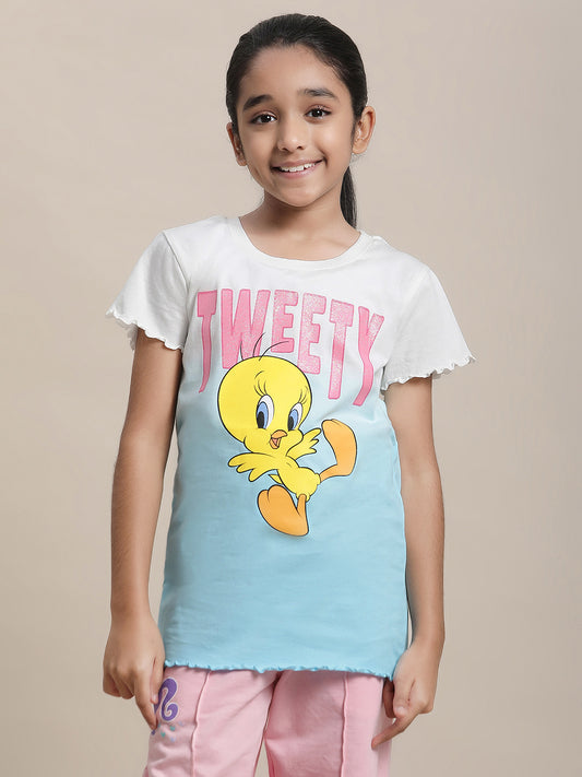 Looney Tunes Regular Fit Tshirt For Girls