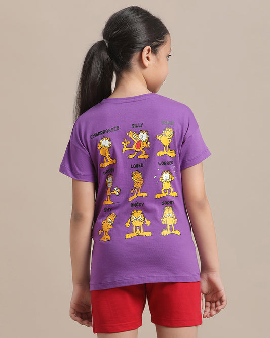 Garfield Relaxed Fit Tshirt For Girls