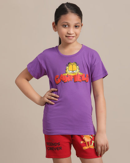 Garfield Relaxed Fit Tshirt For Girls