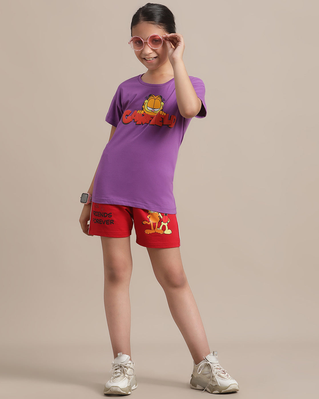 Garfield Relaxed Fit Tshirt For Girls