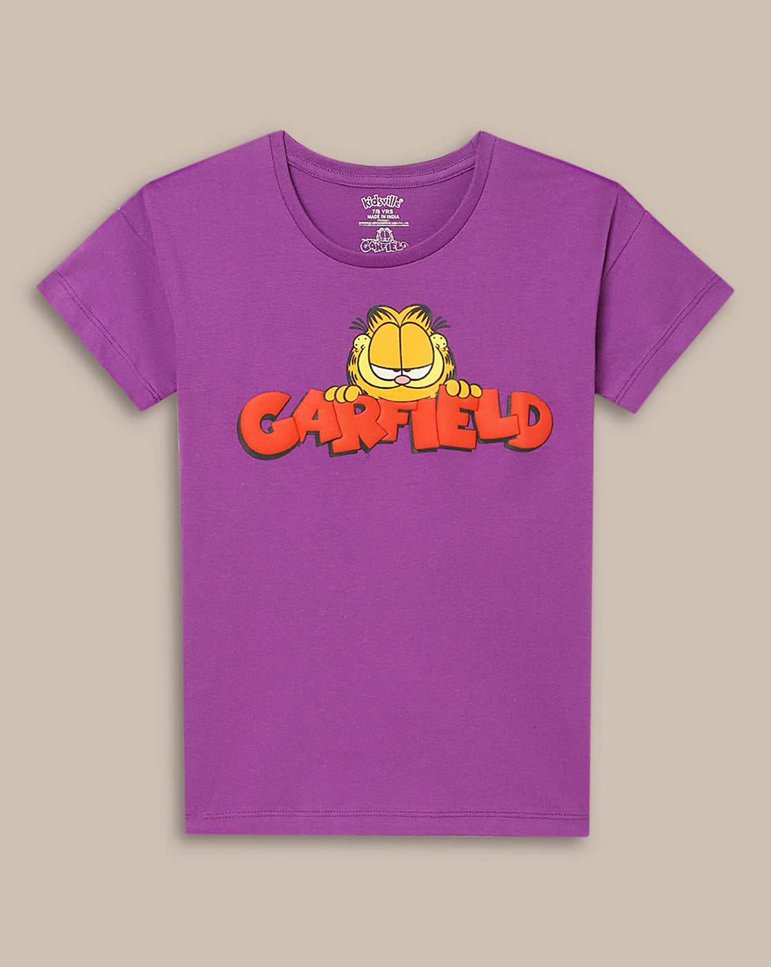 Garfield Relaxed Fit Tshirt For Girls