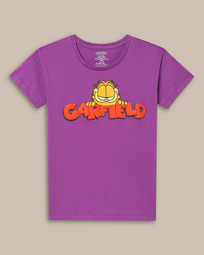 Garfield Relaxed Fit Tshirt For Girls