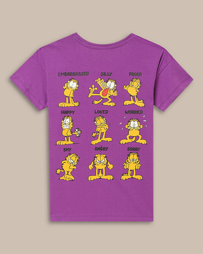 Garfield Relaxed Fit Tshirt For Girls