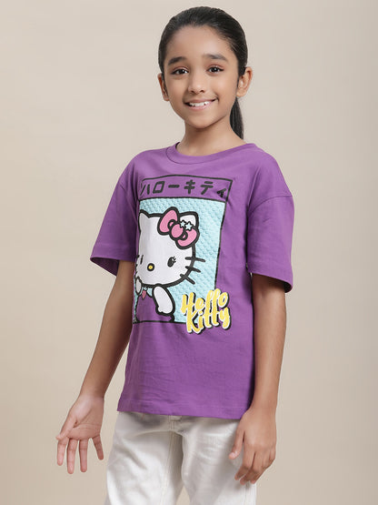 Hello Kitty Relaxed Fit Tshirt For Girls