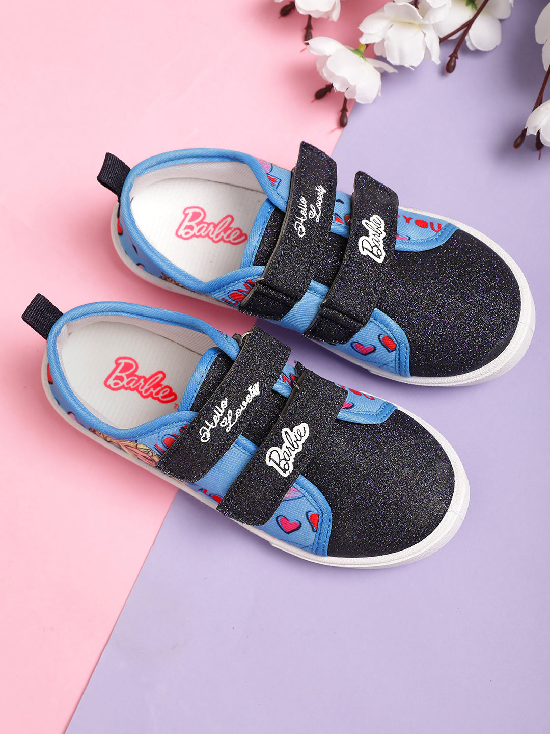 Barbie Navy Shoes For Kids Girls