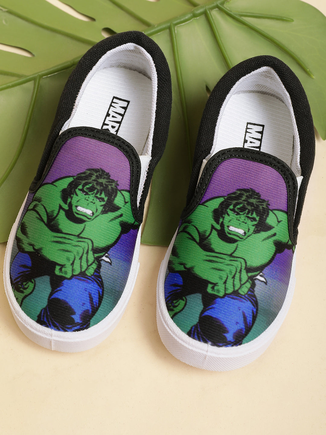 Hulk Black Shoes For Kids Boys