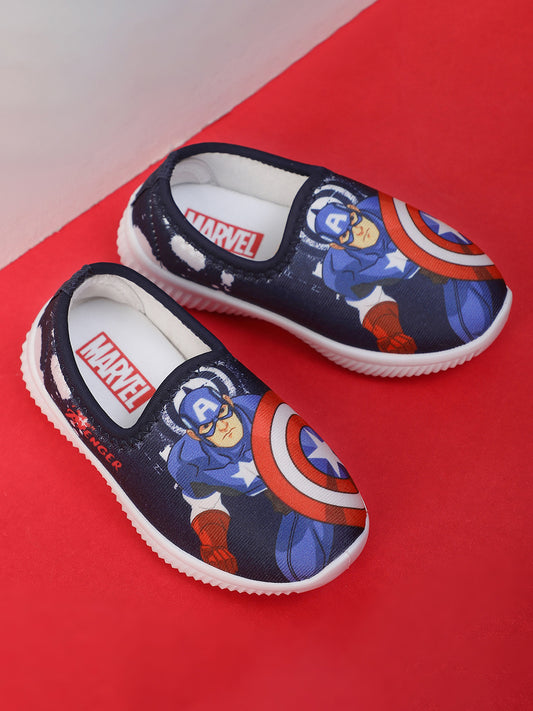 Captain America Royal Blue Shoes For Kids Boys