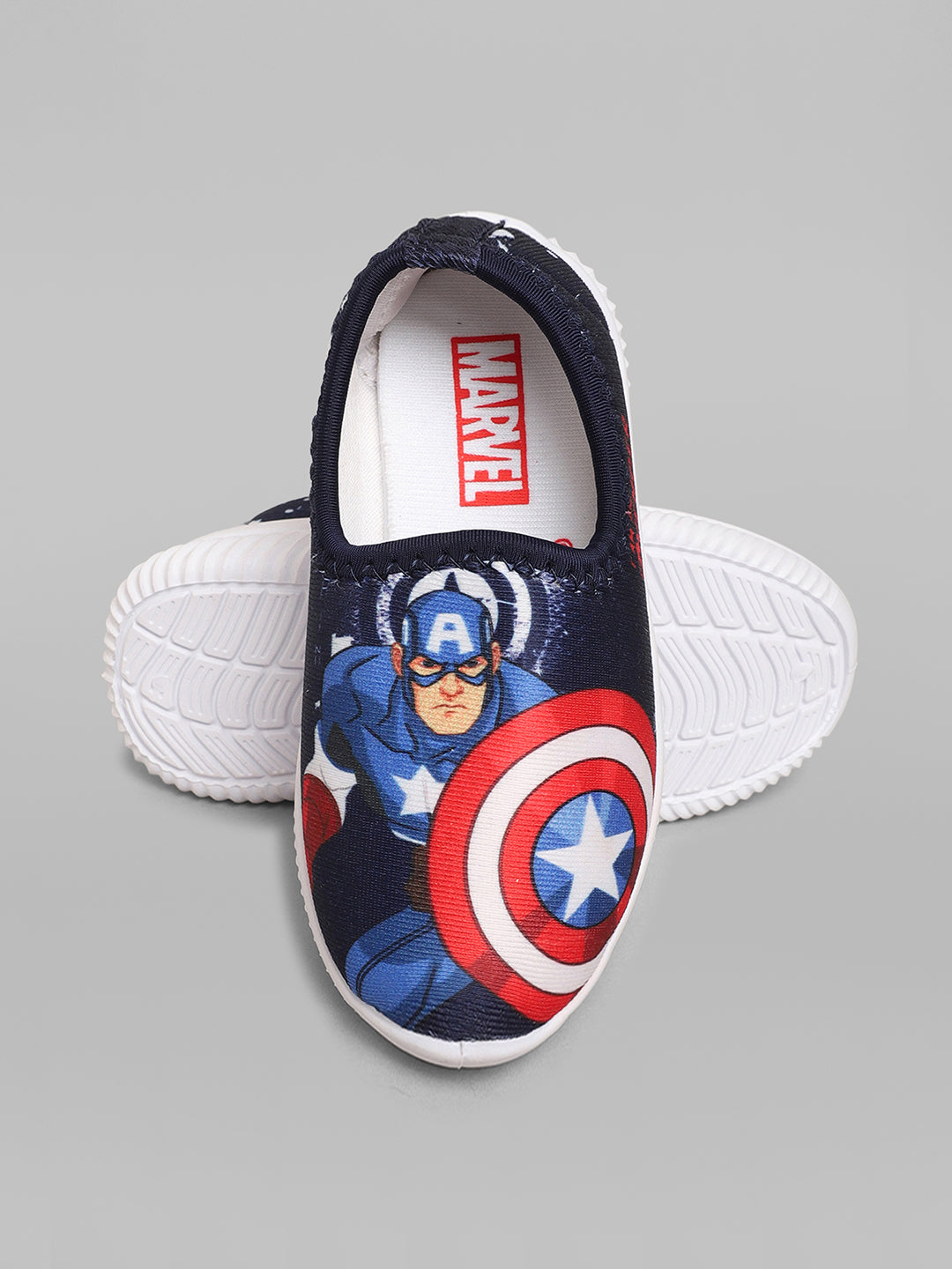 Captain America Royal Blue Shoes For Kids Boys