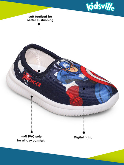 Captain America Royal Blue Shoes For Kids Boys