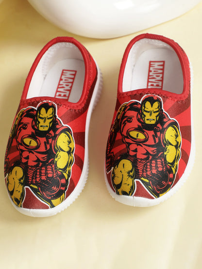 Iron Man Maroon Shoes For Kids Boys