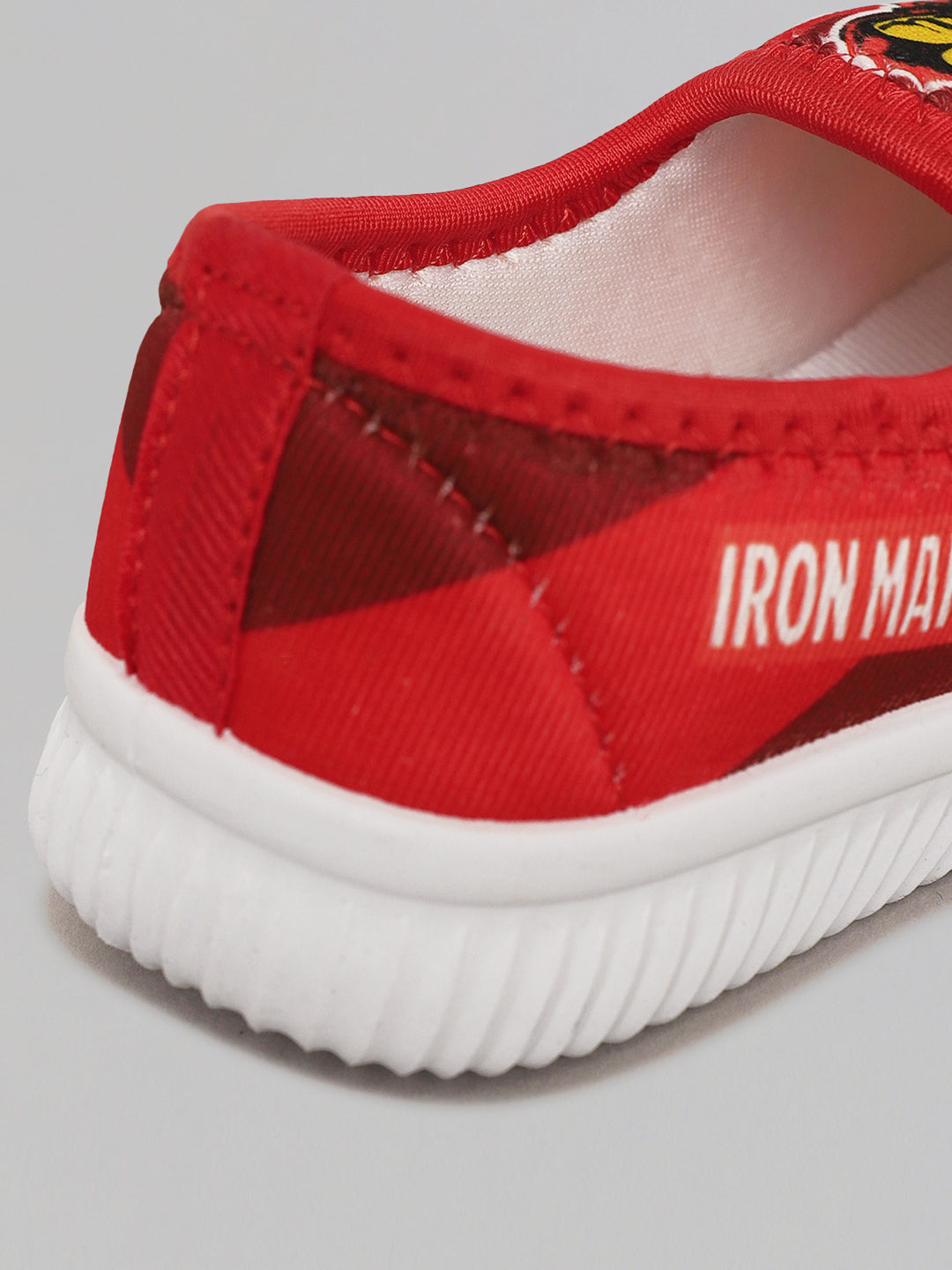 Iron Man Maroon Shoes For Kids Boys