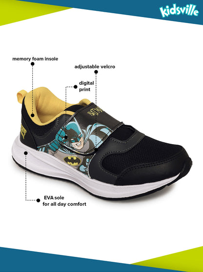 Batman Black Shoes For Kids Boys