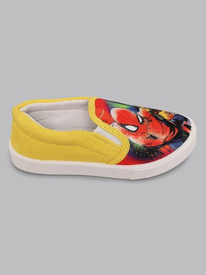 Spiderman Yellow Shoes For Kids Boys