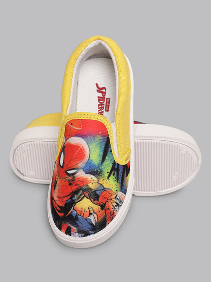 Spiderman Yellow Shoes For Kids Boys