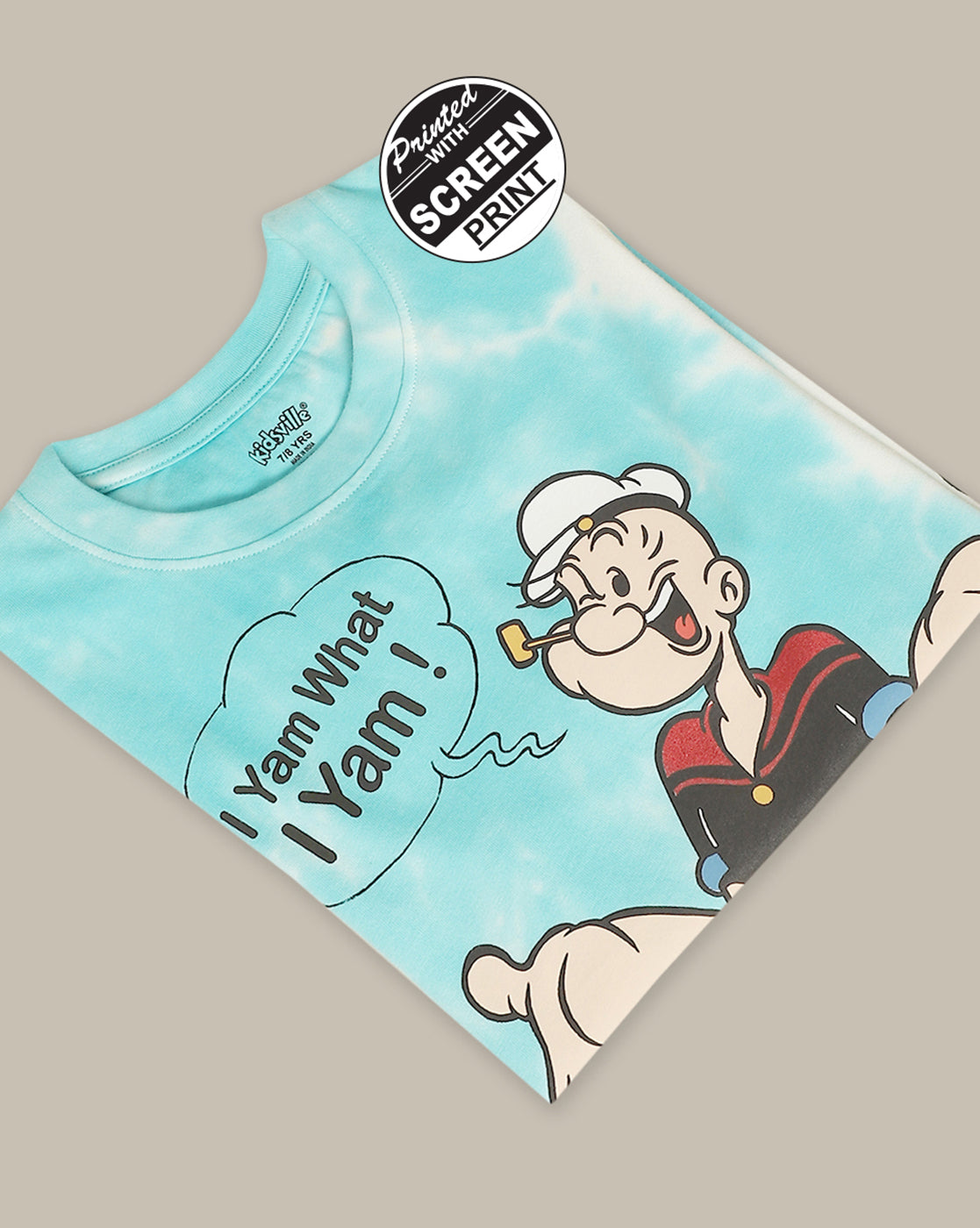 Popeye Regular Fit Tshirt For Boys