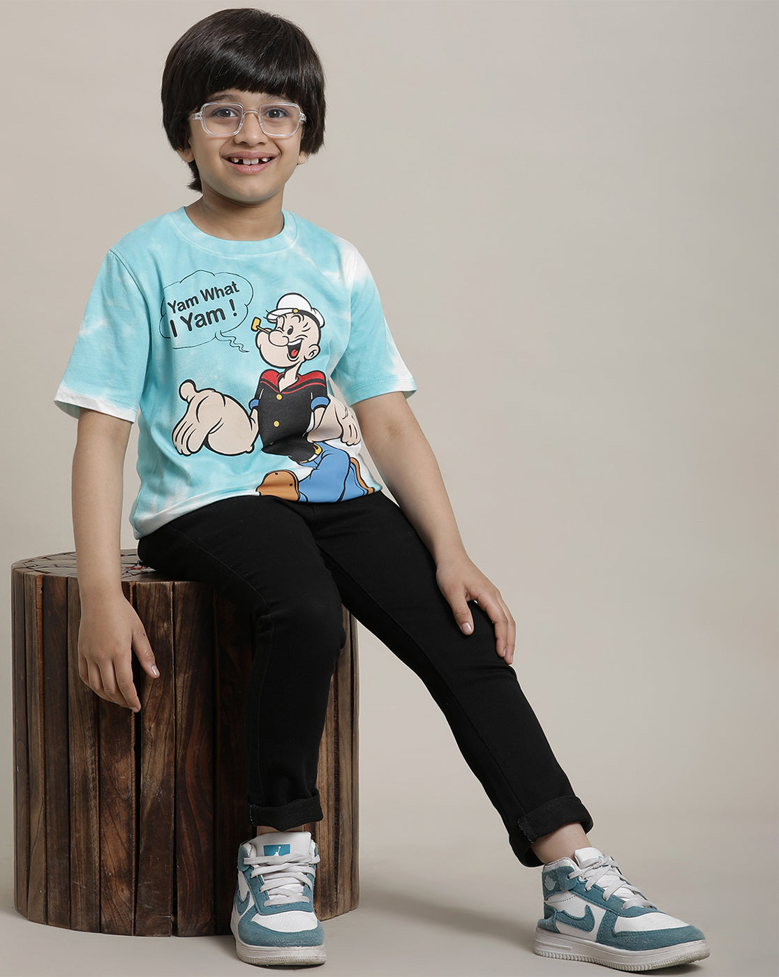 Popeye Regular Fit Tshirt For Boys