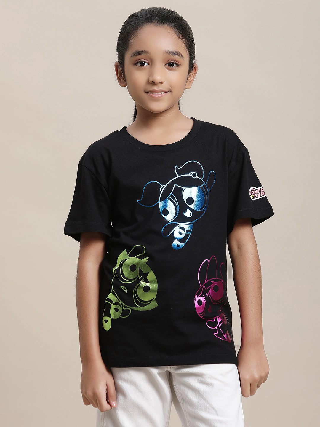 Powerpuff Girls Relaxed Fit Tshirt For Girls