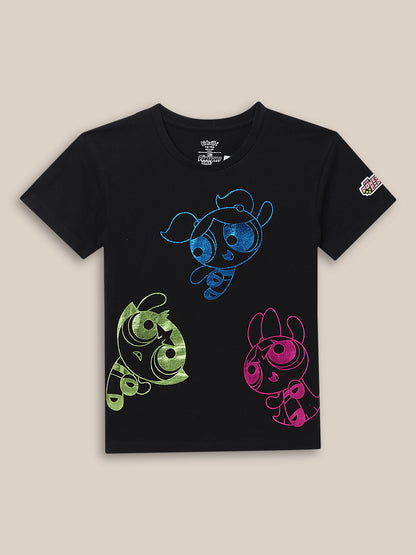 Powerpuff Girls Relaxed Fit Tshirt For Girls