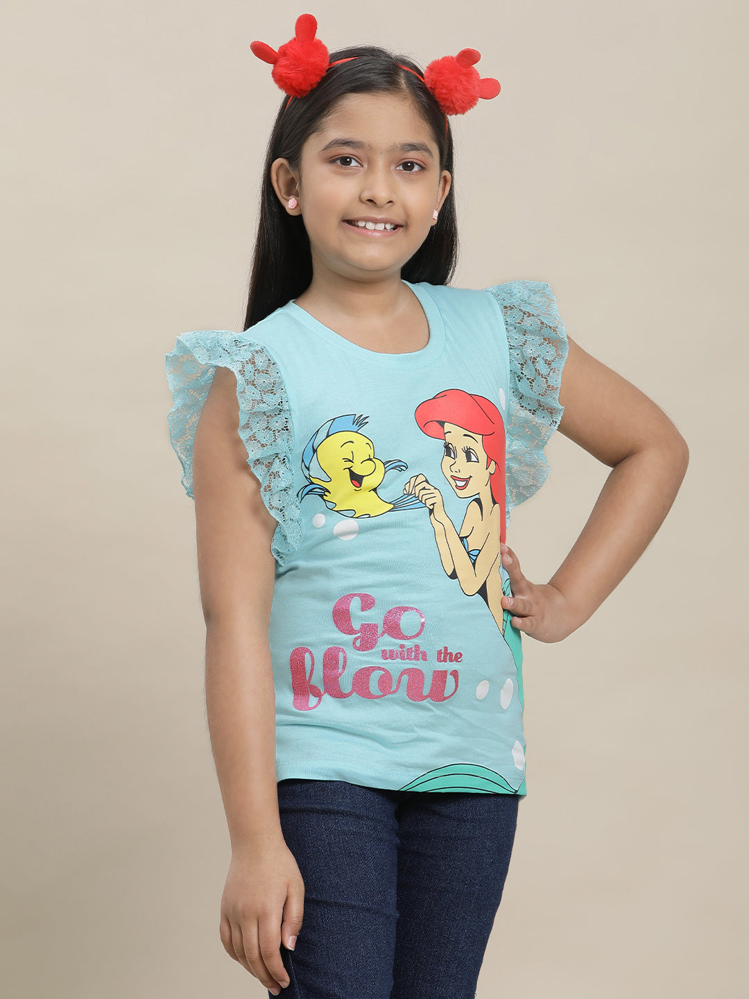 Disney Princess Regular Fit Tshirt For Girls