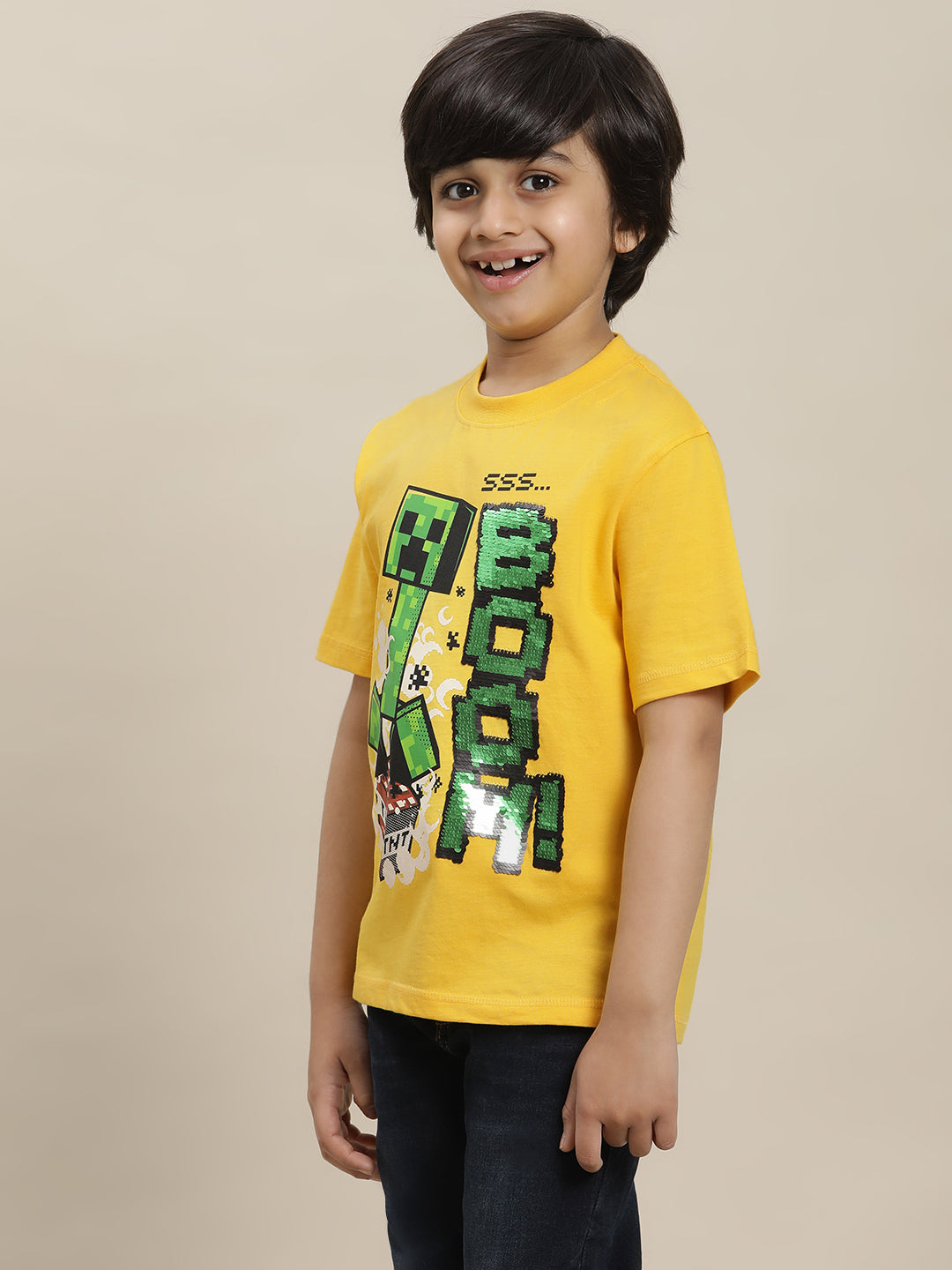 Minecraft Regular Fit Tshirt For Boys