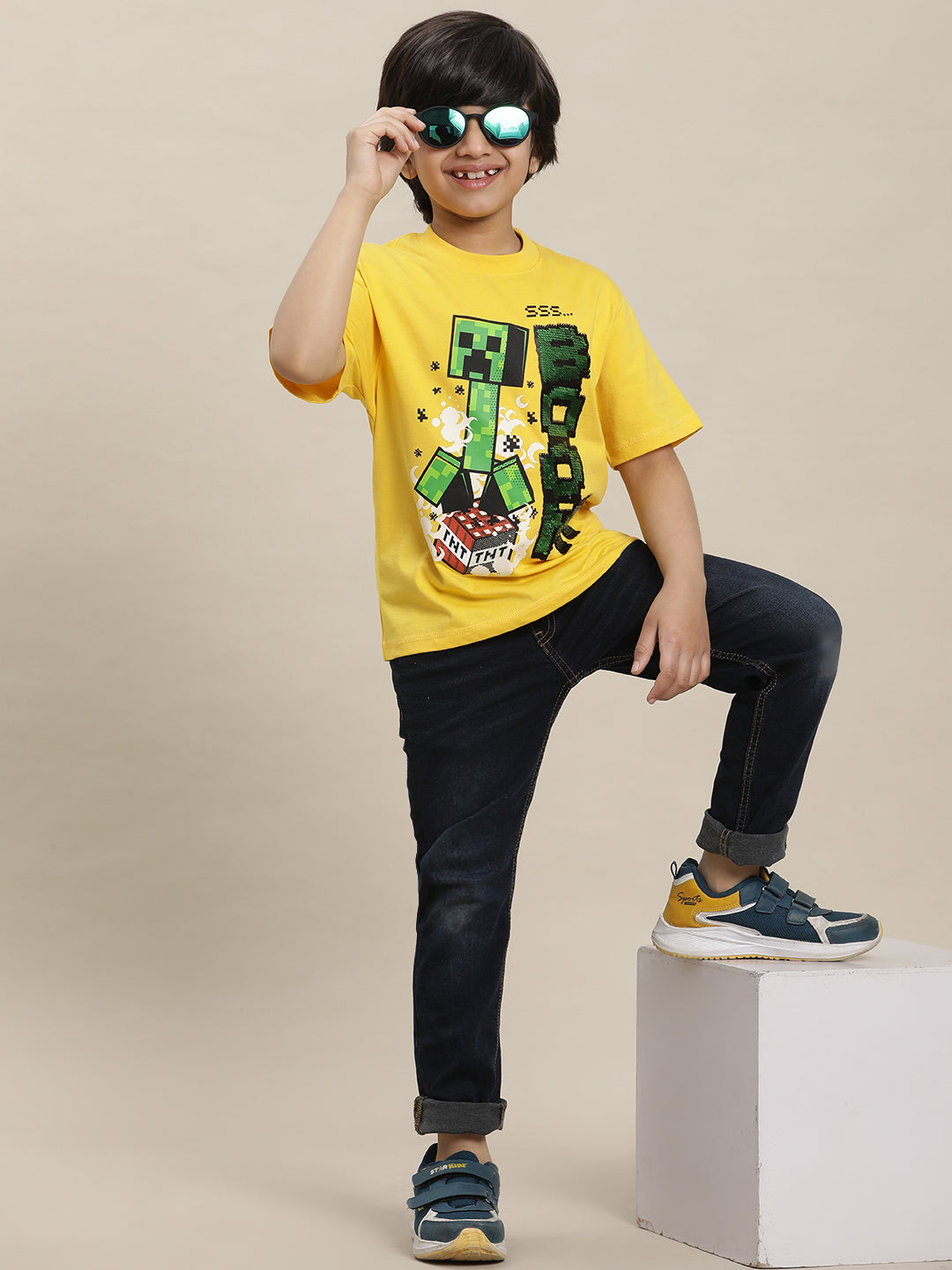 Minecraft Regular Fit Tshirt For Boys