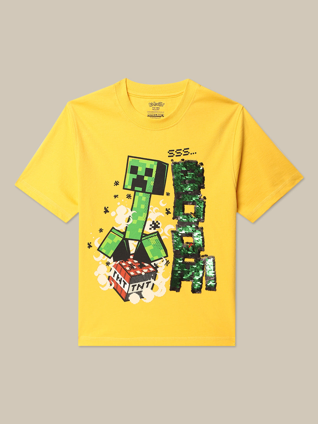 Minecraft Regular Fit Tshirt For Boys