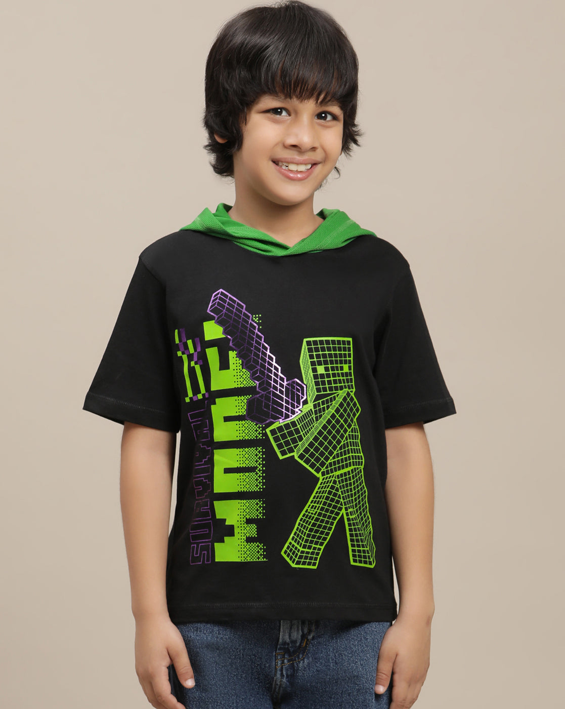 Minecraft Regular Fit Tshirt For Boys