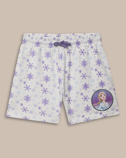 Frozen Regular Fit Shorts For Girls