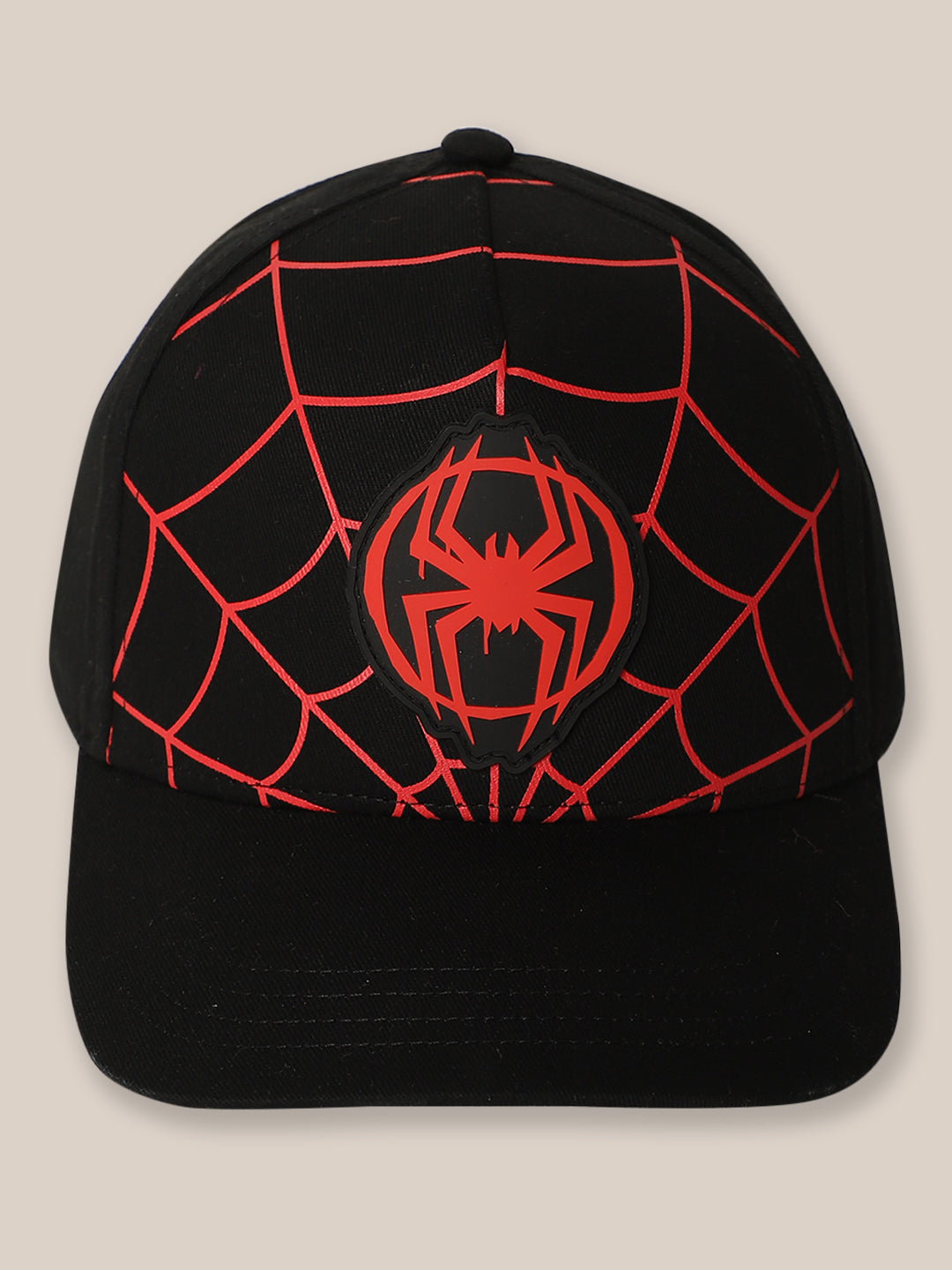 Kids Boys Spiderman Black Caps