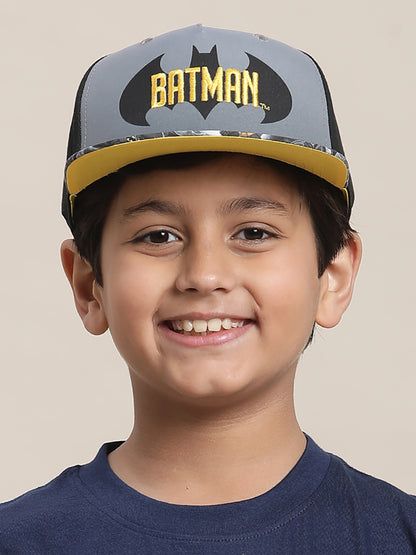 Kids Boys Batman Grey/Black Caps