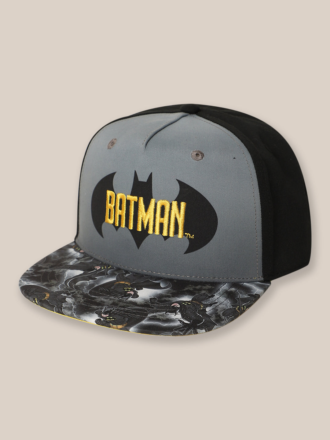 Kids Boys Batman Grey/Black Caps