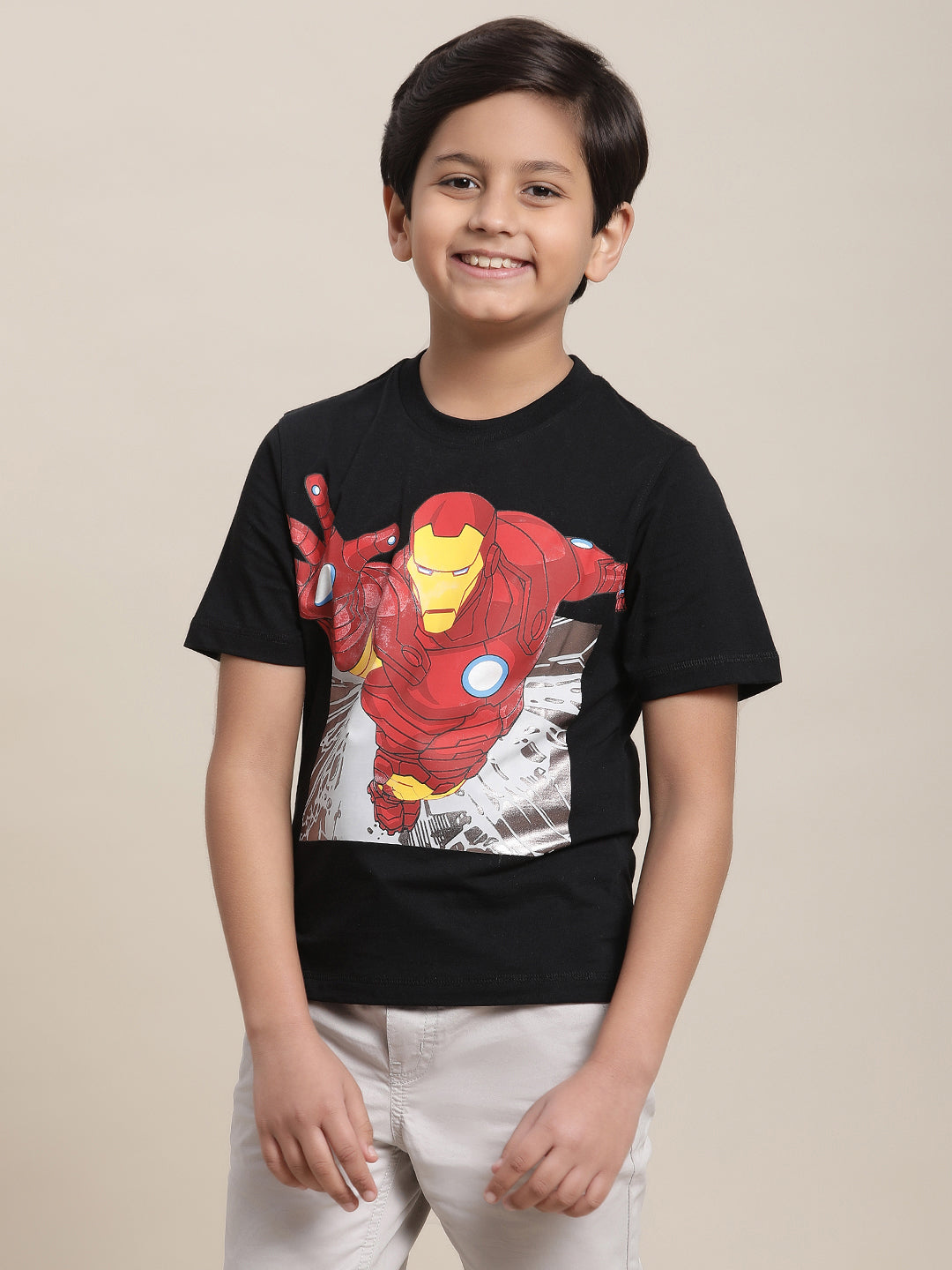 Iron Man Regular Fit Tshirt For Boys